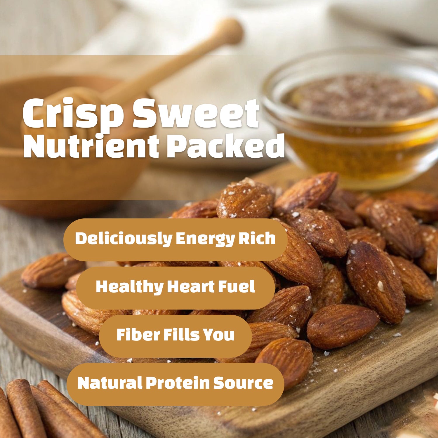 Roasted Honey Almonds