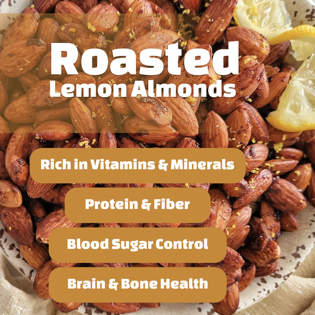 Roasted Lemon Almonds