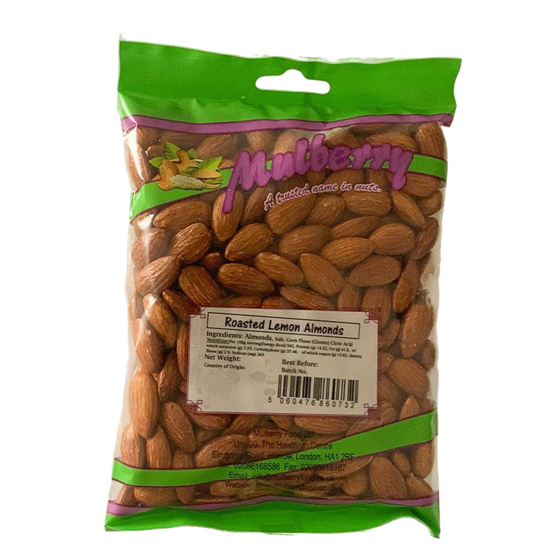 Roasted Lemon Almonds