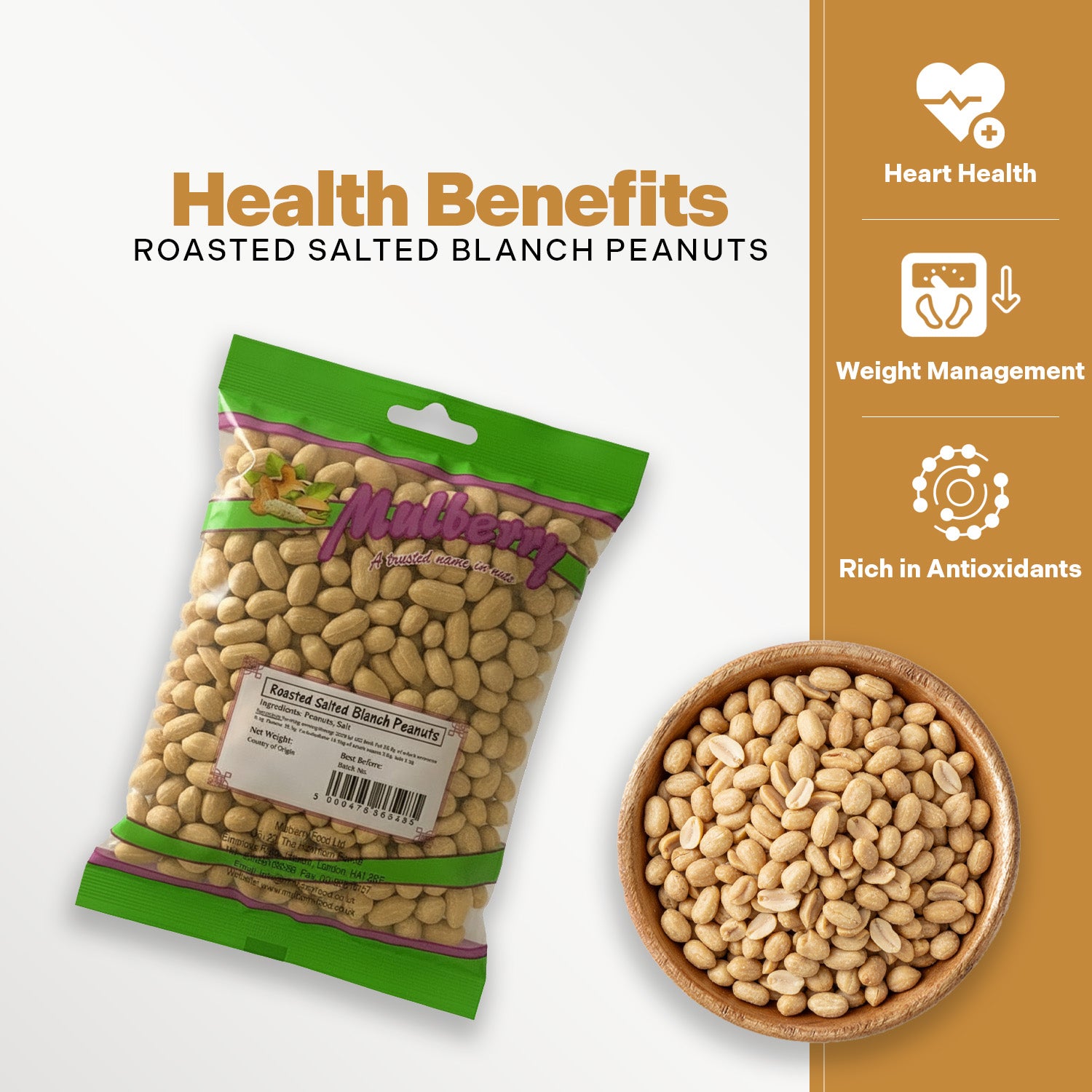 Roasted Salted Blanch Peanuts