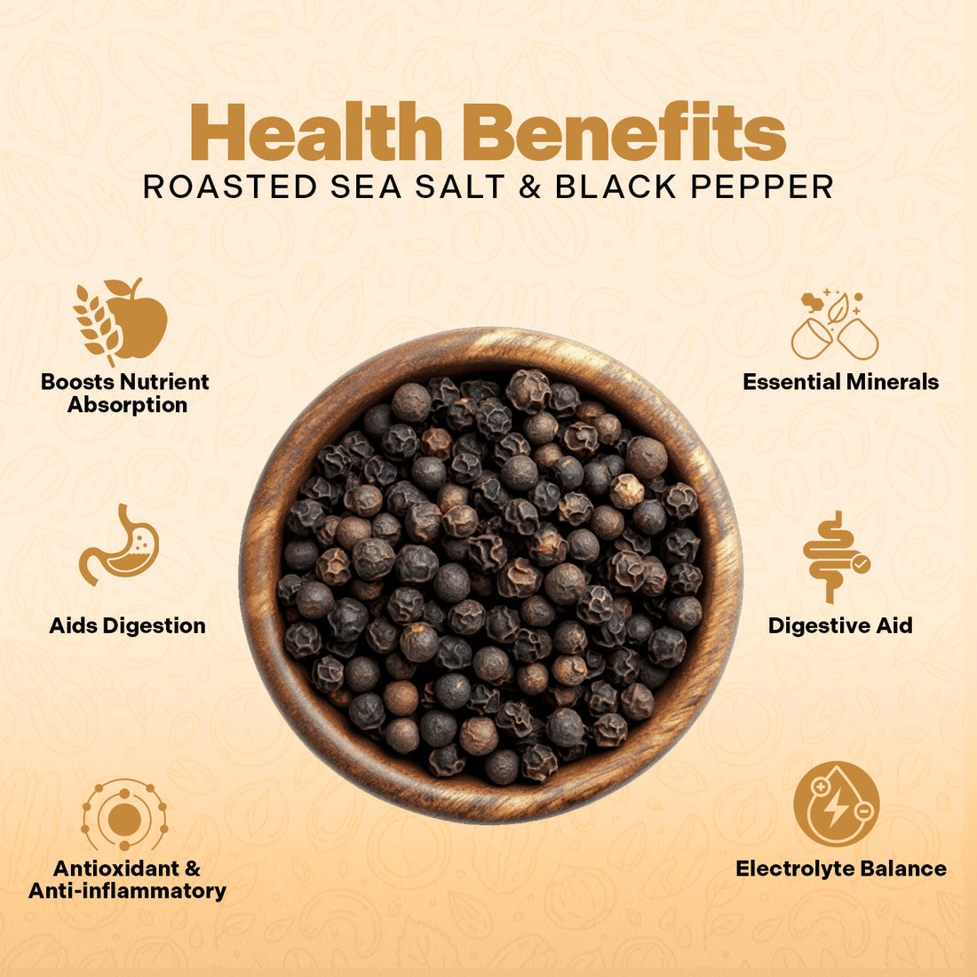 Roasted Sea Salt & Black Pepper Cashews