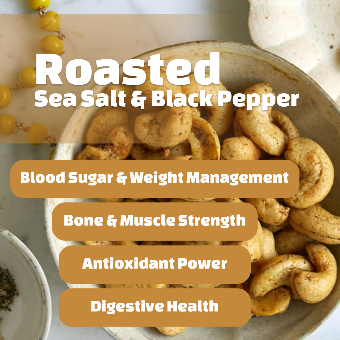 Roasted Sea Salt & Black Pepper Cashews