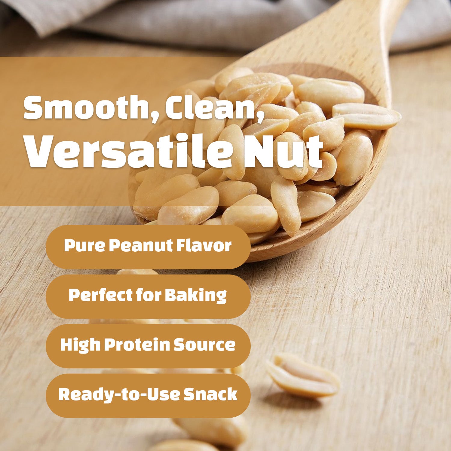 Whole Blanched Peanuts