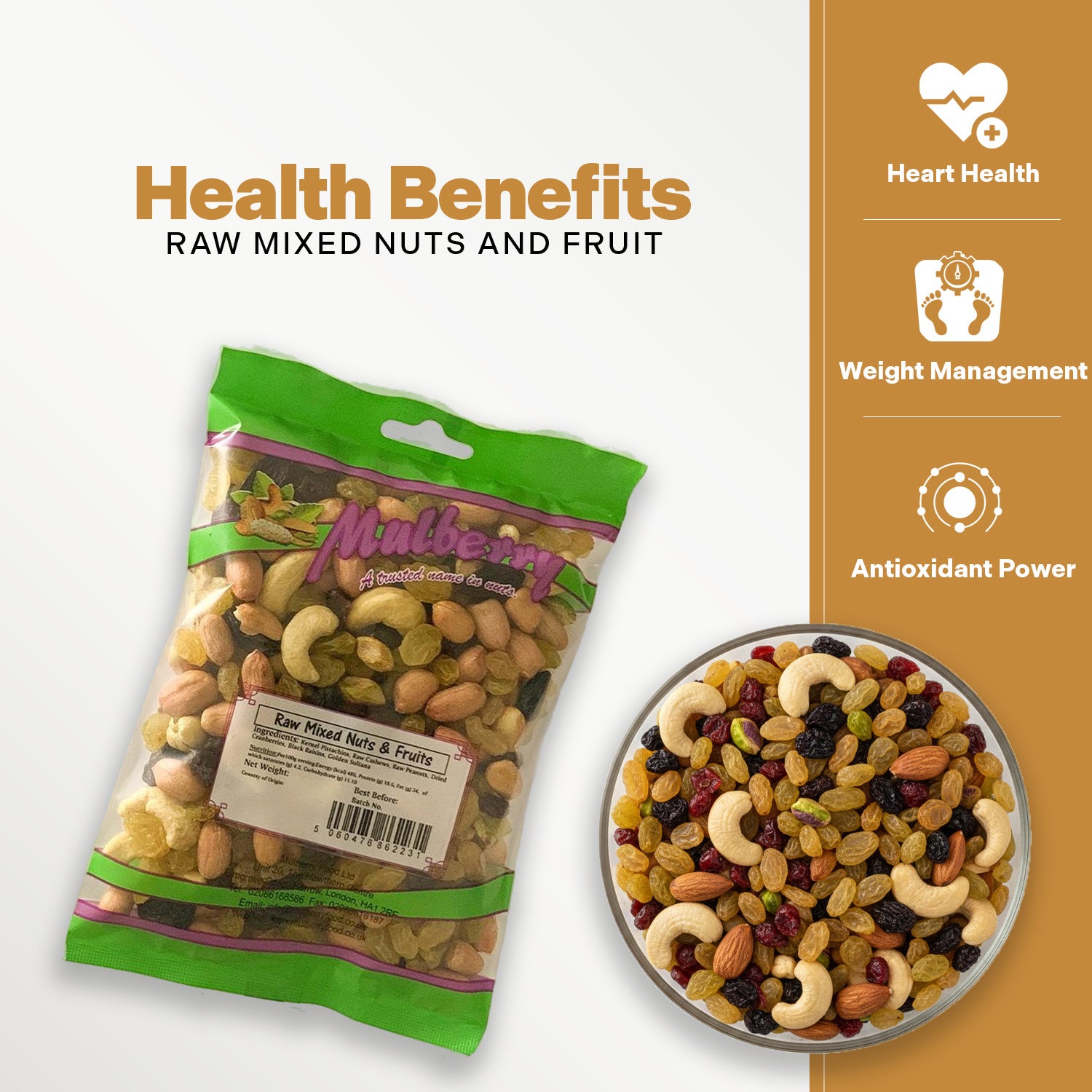 Raw Mixed Nuts & Fruits
